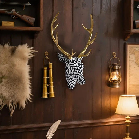 Contemporary Deer Head Art
