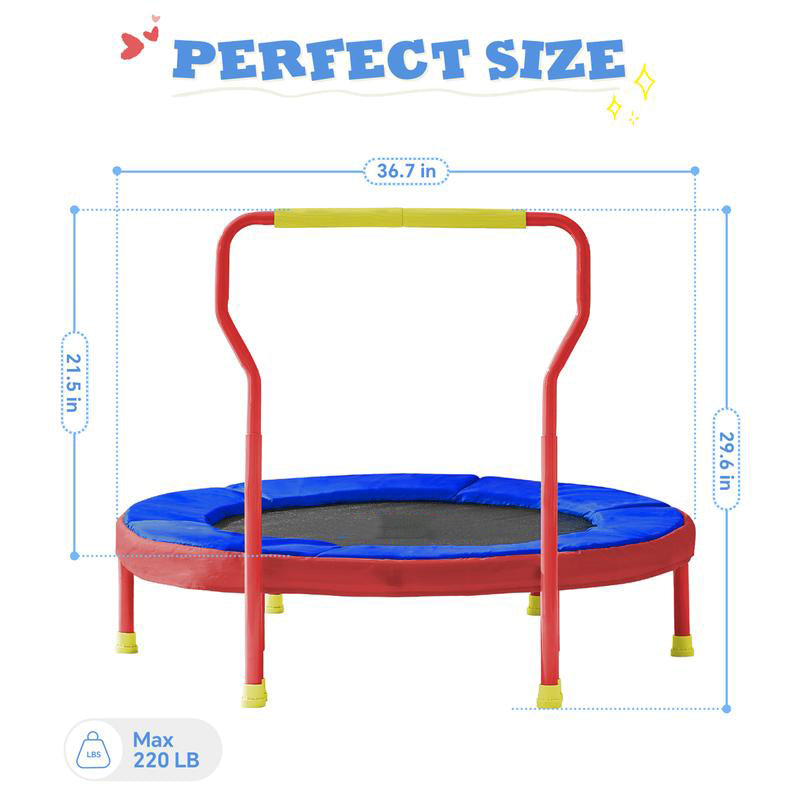 36'' Toddler Indoor Fitness Jumper, Focused on Safety