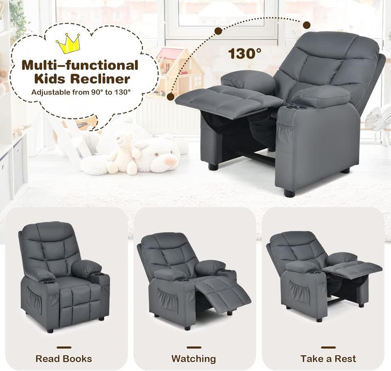 Kids Recliner Chair with Footrest