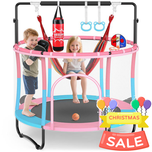 🤸 Multi-Activity Fitness & Play Center with Bar, Swing, and Hoop