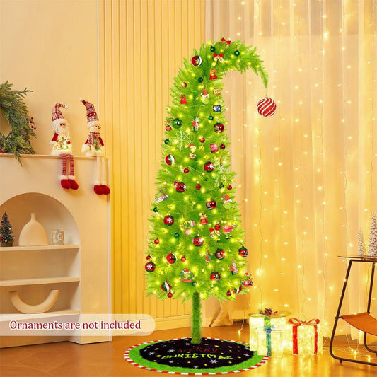 6ft Flocked Green Christmas Tree Decoration