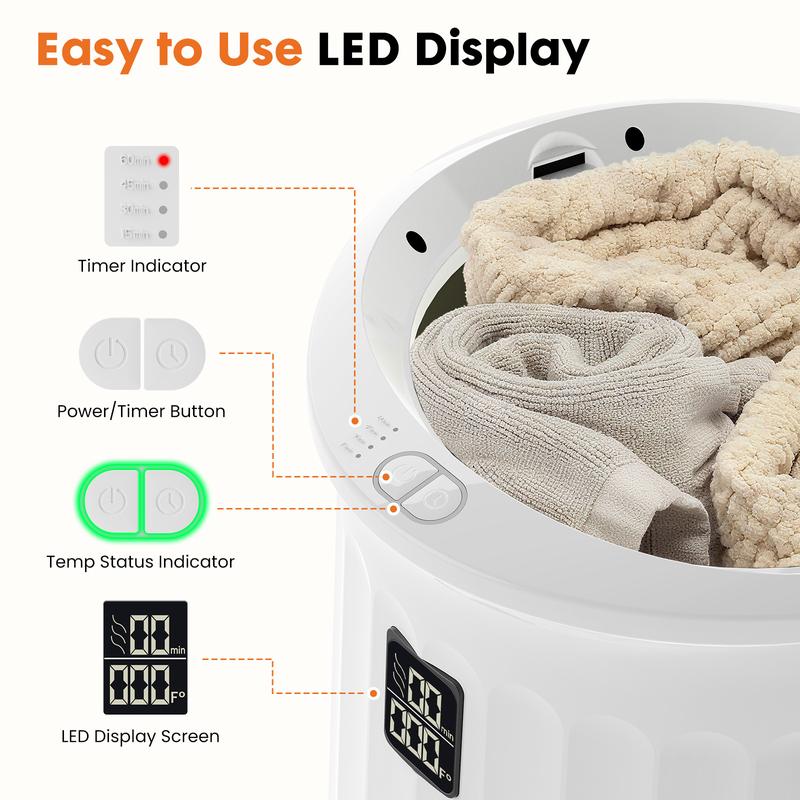 20L Towel Warmer, 4 Timer Settings