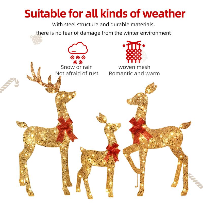 Large Outdoor LED Christmas Deer