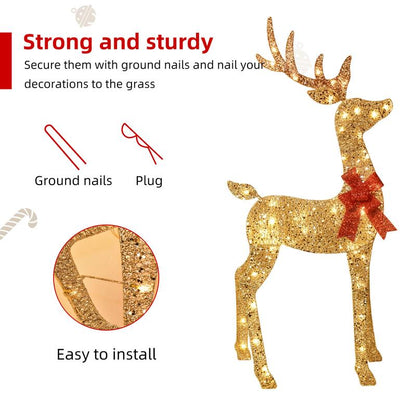 Large Outdoor LED Christmas Deer