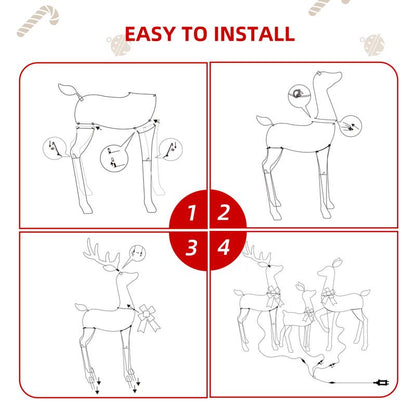 Large Outdoor LED Christmas Deer