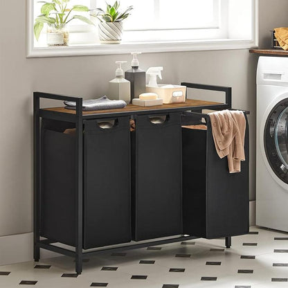 Laundry Basket with Storage, Removable Bags