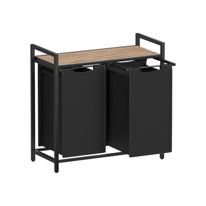 Laundry Basket with Storage, Removable Bags