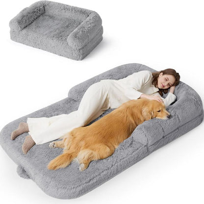 Luxury 3-in-1 Warm Foldable Dog Bed