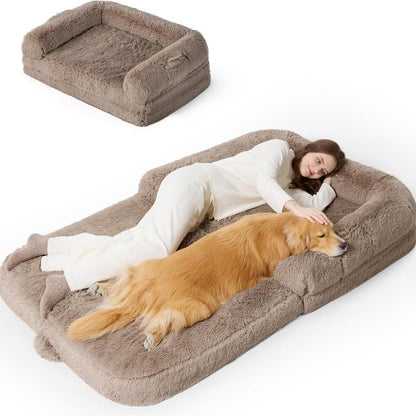 Luxury 3-in-1 Warm Foldable Dog Bed