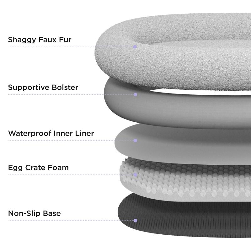 Luxury 3-in-1 Warm Foldable Dog Bed