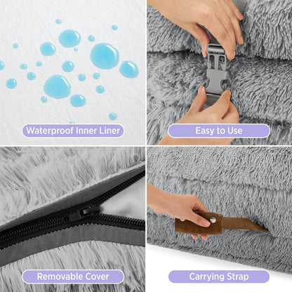 Luxury 3-in-1 Warm Foldable Dog Bed