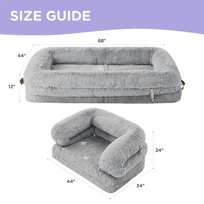 Luxury 3-in-1 Warm Foldable Dog Bed