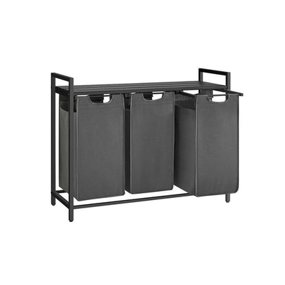 Laundry Basket with Storage, Removable Bags